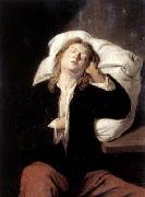 David Ryckaert Man Sleeping oil painting